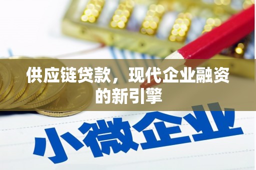 禹城供应链贷款，现代企业融资的新引擎