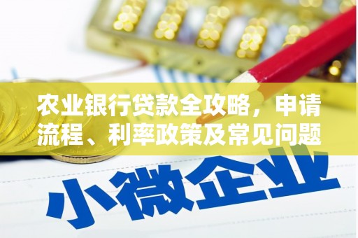 禹城农业银行贷款全攻略，申请流程、利率政策及常见问题解析