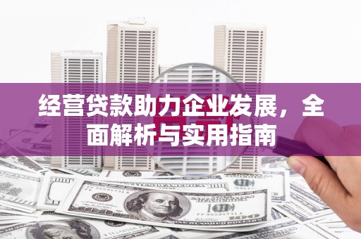 禹城经营贷款助力企业发展，全面解析与实用指南