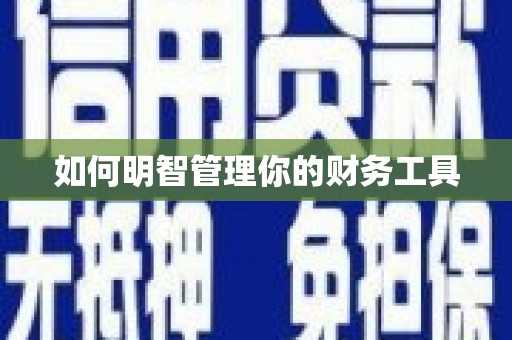 禹城如何明智管理你的财务工具
