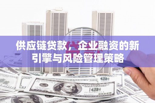 禹城供应链贷款，企业融资的新引擎与风险管理策略