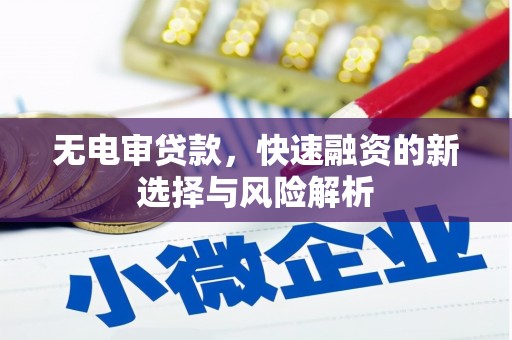 禹城无电审贷款，快速融资的新选择与风险解析