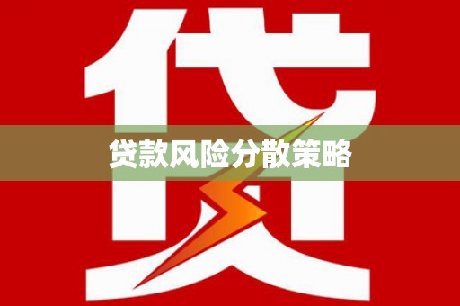 禹城贷款风险分散策略