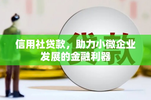 禹城信用社贷款，助力小微企业发展的金融利器