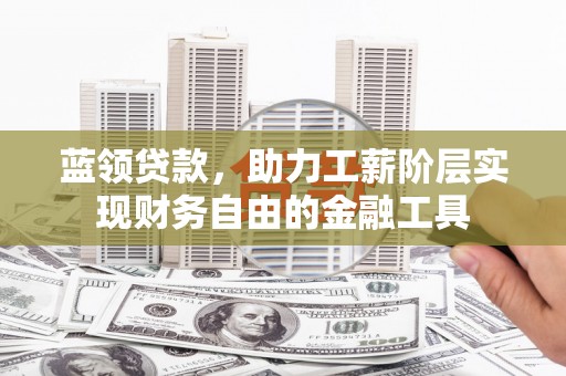 禹城蓝领贷款，助力工薪阶层实现财务自由的金融工具