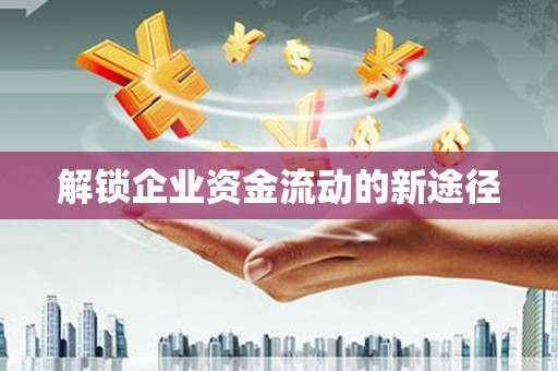 禹城解锁企业资金流动的新途径