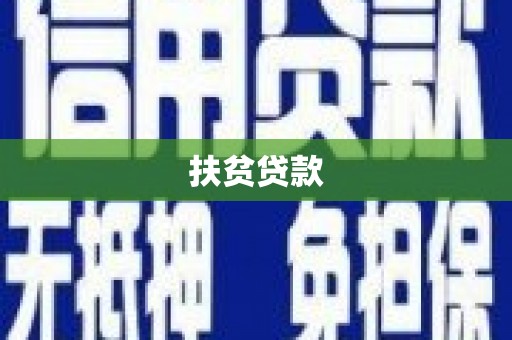 禹城扶贫贷款