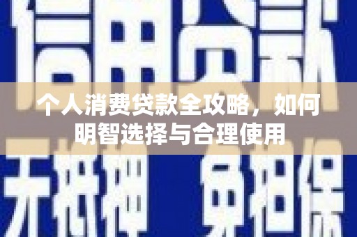 禹城个人消费贷款全攻略，如何明智选择与合理使用