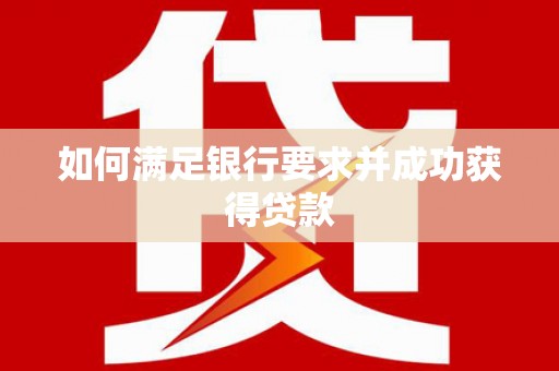 禹城如何满足银行要求并成功获得贷款
