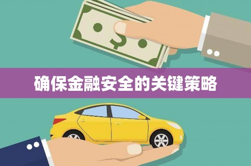 禹城确保金融安全的关键策略